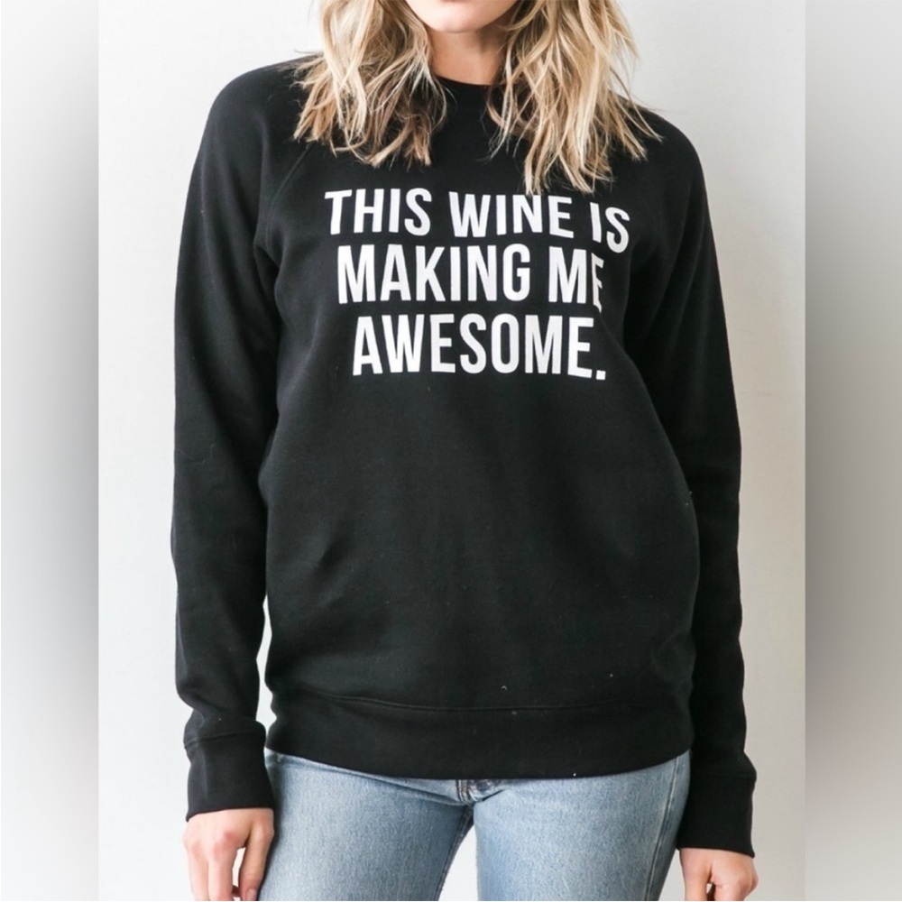 Brunette The Label Black Graphic Sweatshirt